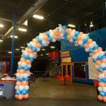 Neon Color Block Arch with Squiggles SkyZone
