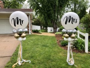Mr. and Mrs. Wedding Topiary